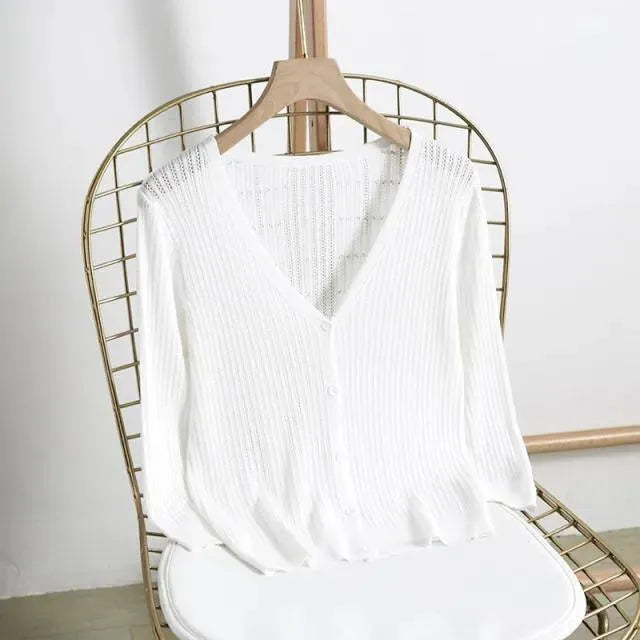 Women's Scarf Knitted Sweater Warm
