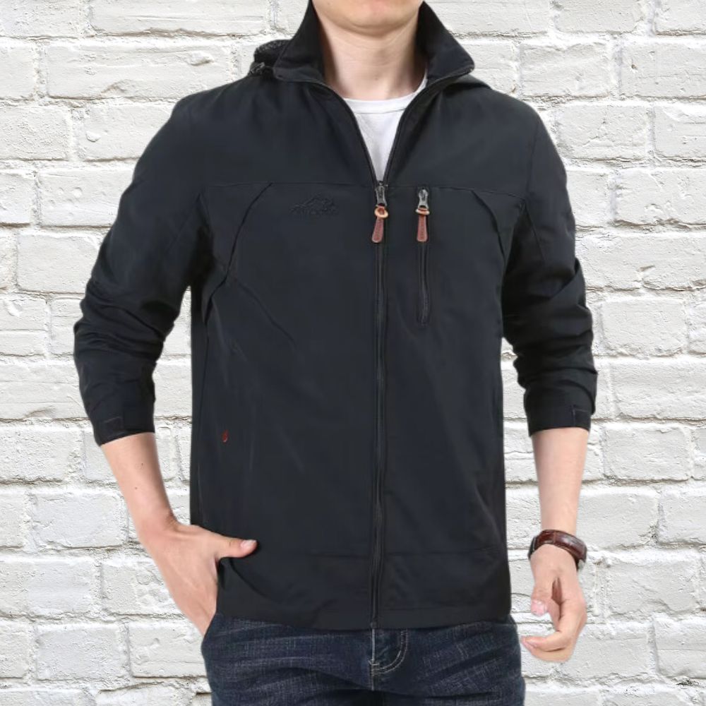 Herren Kapuzenjacke Sportlich Freizeit - IdealeKleiden