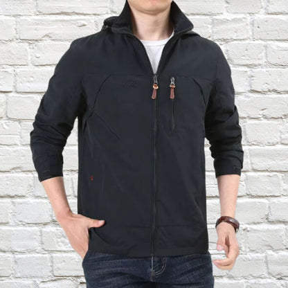 Herren Kapuzenjacke Sportlich Freizeit - IdealeKleiden