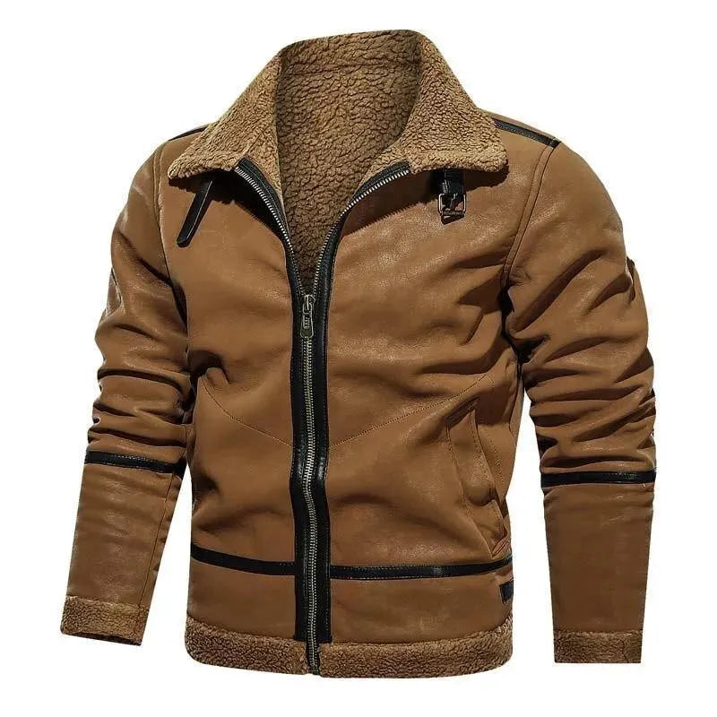 Men's Suede Jacket Modern Swedish Style