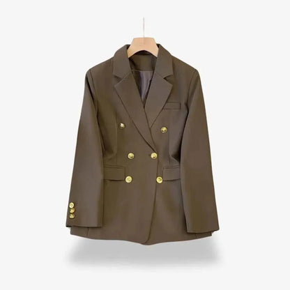 Men's slim-fit double-breasted blazer