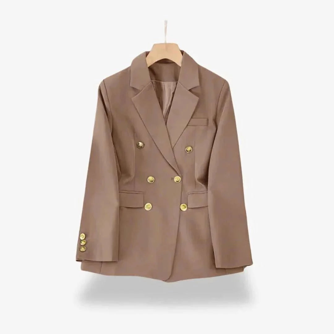Men's slim-fit double-breasted blazer