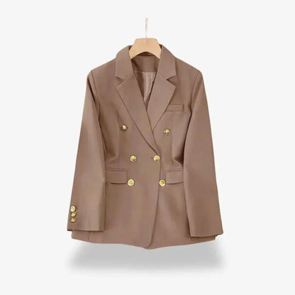 Men's slim-fit double-breasted blazer