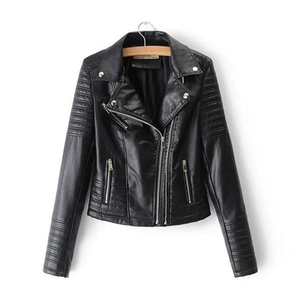 Stylish Leather Jacket for Women - Trendy Design