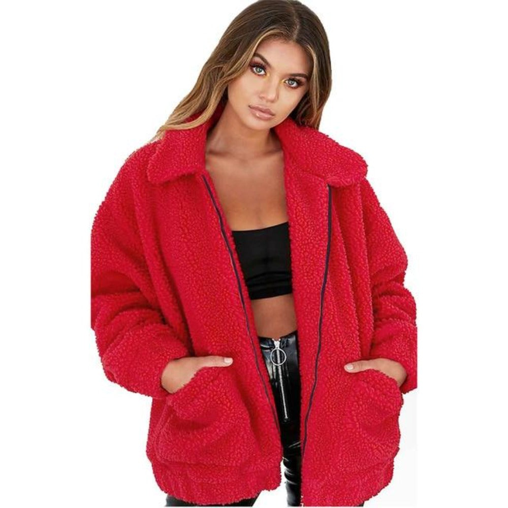 Teddy Coat Oversized Soft Fleece Zipper