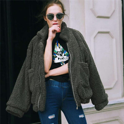 Teddy Coat Oversized Soft Fleece Zipper