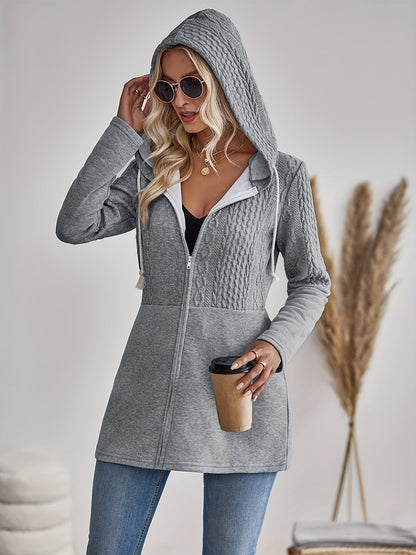 Stylish Sporty Zip-Up Hoodie
