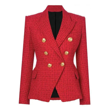 Roter Blazer Damen Elegant Lässig