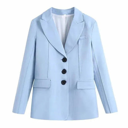 Elegant Women's Casual Black Blazer