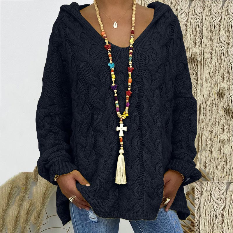 Stylish Cable Knit Sweater for Women - Timeless and Elegant