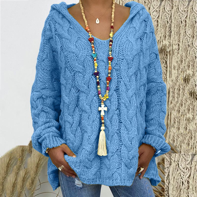 Stylish Cable Knit Sweater for Women - Timeless and Elegant