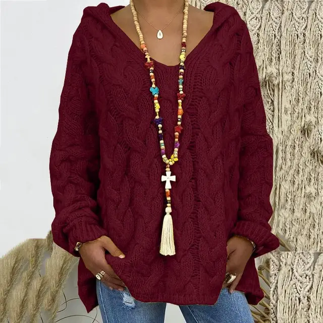 Stylish Cable Knit Sweater for Women - Timeless and Elegant