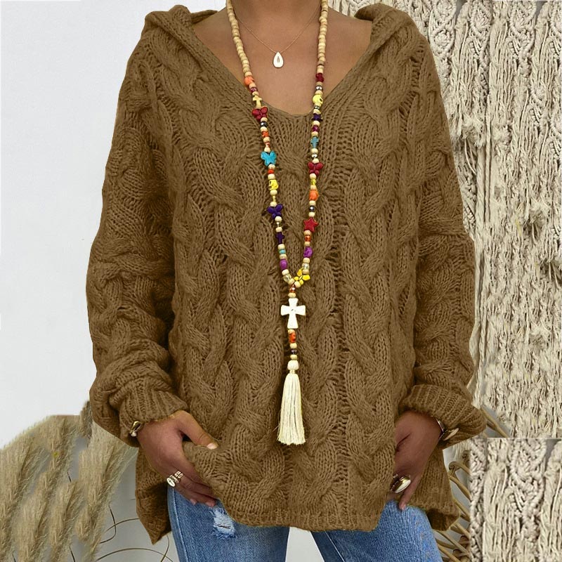 Stylish Cable Knit Sweater for Women - Timeless and Elegant
