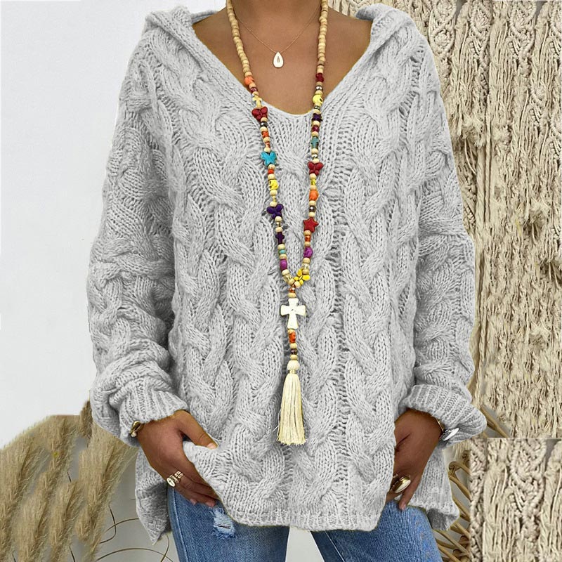 Stylish Cable Knit Sweater for Women - Timeless and Elegant