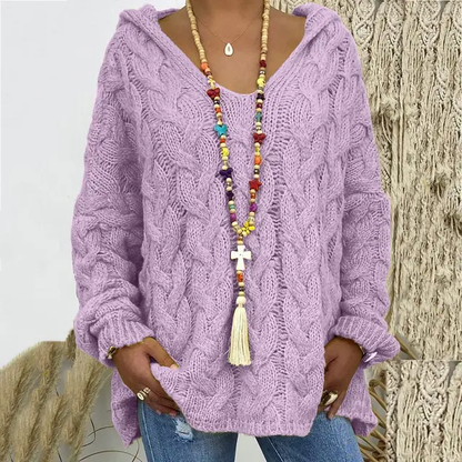 Stylish Cable Knit Sweater for Women - Timeless and Elegant