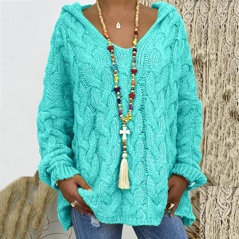 Stylischer Kabelpullover Damen Zeitlos Elegent - IdealeKleiden