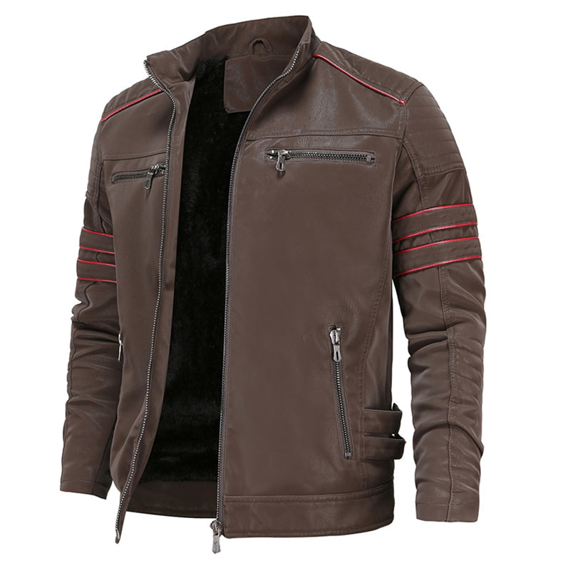 Elegante Lederjacke Titan Schwarz