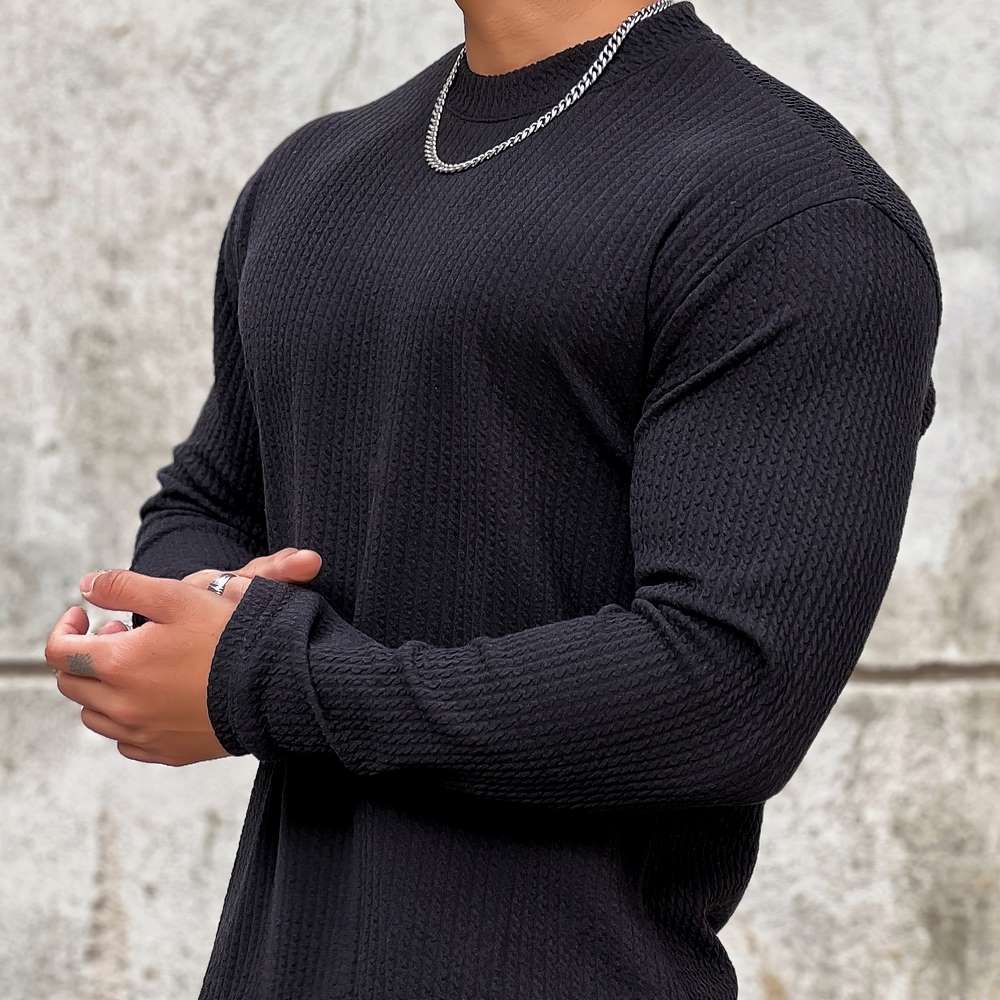Großer Strickpullover Rundhals Herren