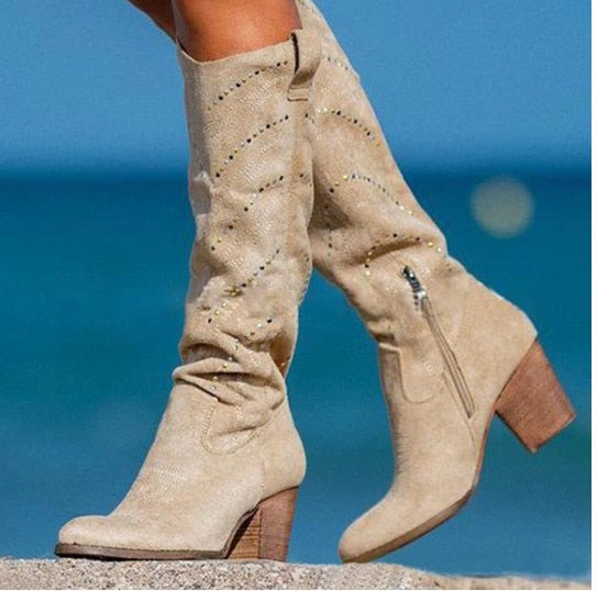 Elegant Women's Boots Knee-High Chic