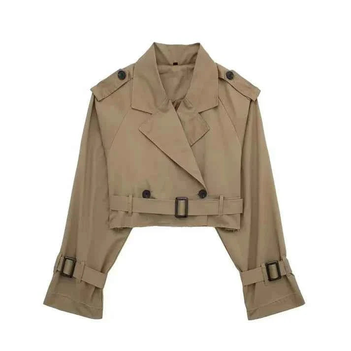 Women's Classic Short Trench Coat