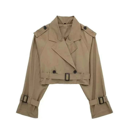 Women's Classic Short Trench Coat