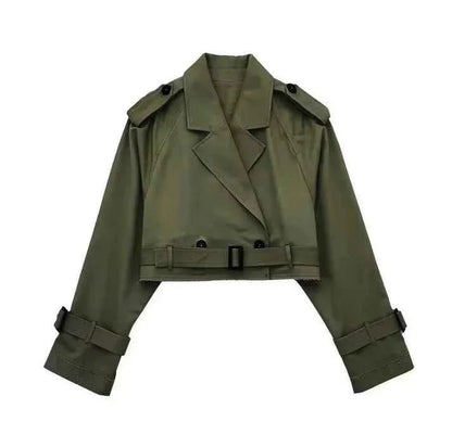 Women's Classic Short Trench Coat