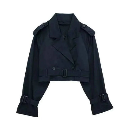 Women's Classic Short Trench Coat