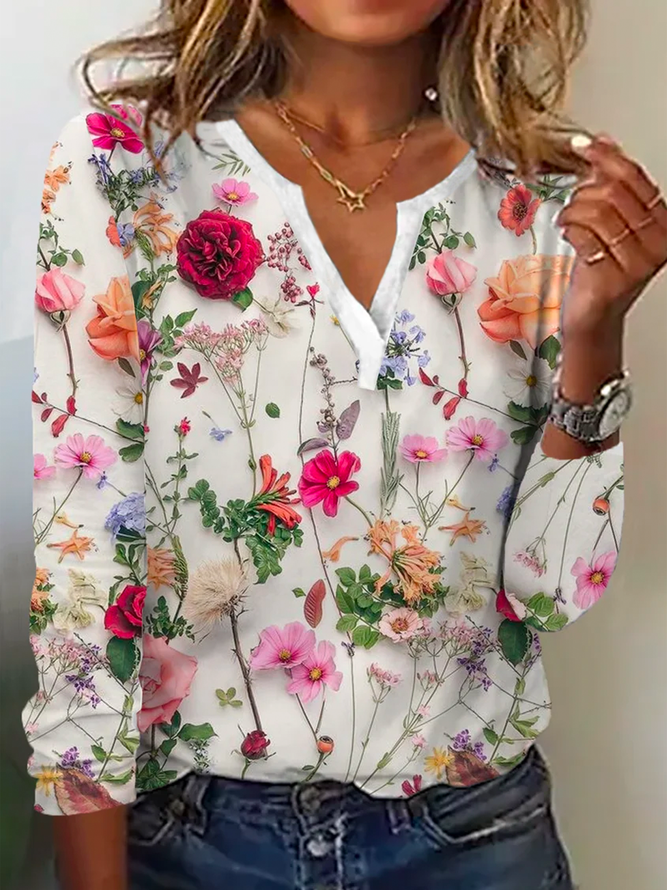 Women's Modern Floral Sweater