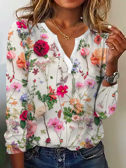 Women's Modern Floral Sweater