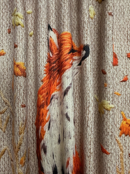Modischer Fuchs Pullover Frauen - IdealeKleiden