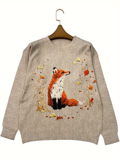 Fashionable Fox Sweater for Women