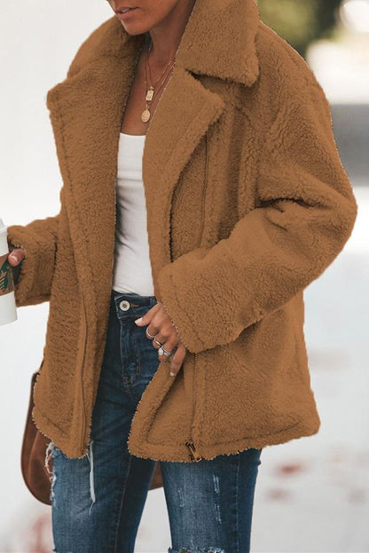 Fashionable quilted jacket zipper stand-up collar