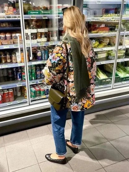 Fashionable Quilted Jacket Winter Trend Loose Fit
