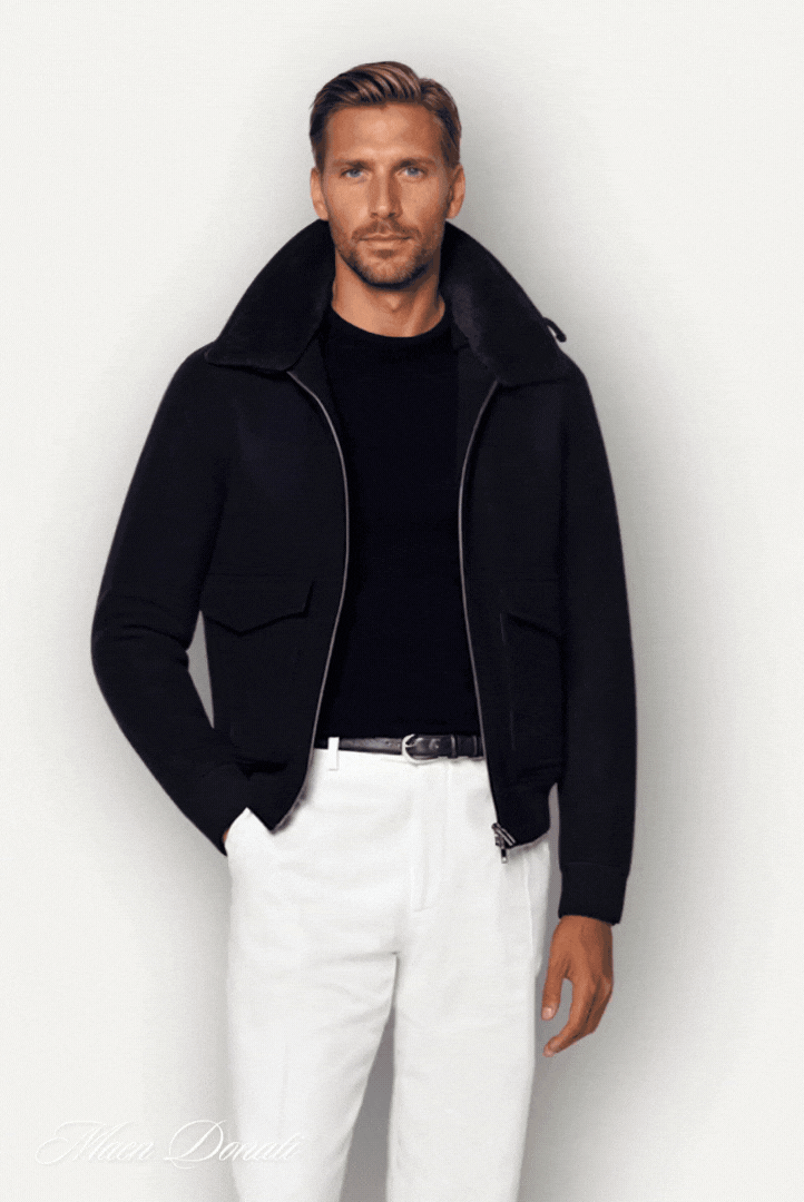 Stilvolle Herren Bomberjacke Modern - IdealeKleiden