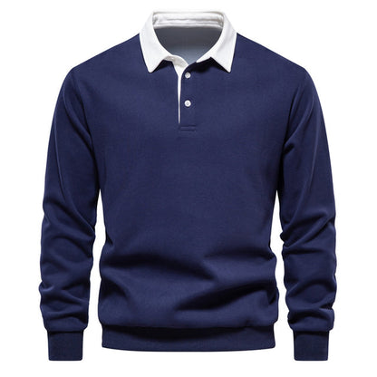 Modischer Herren Pullover Polo Style - IdealeKleiden
