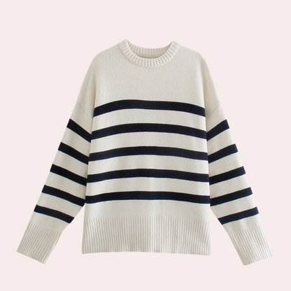 Stylish Women's Oversized Striped Sweater