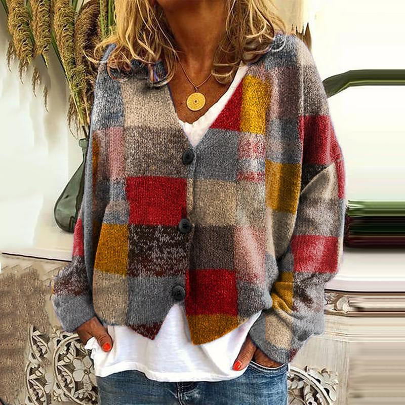 Stylish Patchwork Cardigan for Women