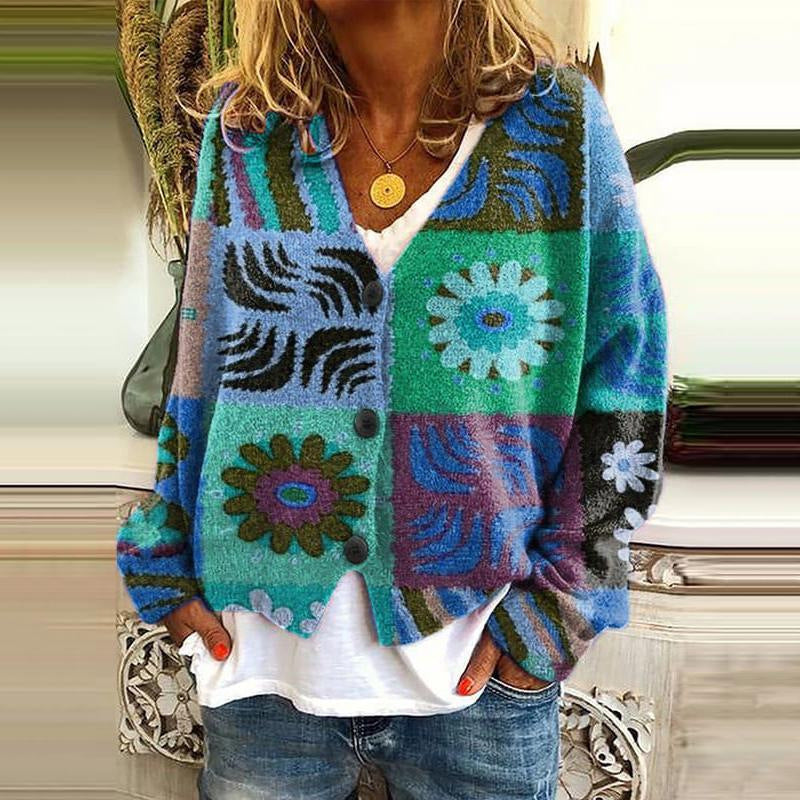 Stylish Patchwork Cardigan for Women