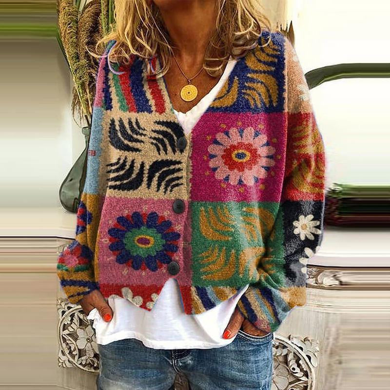 Stylish Patchwork Cardigan for Women