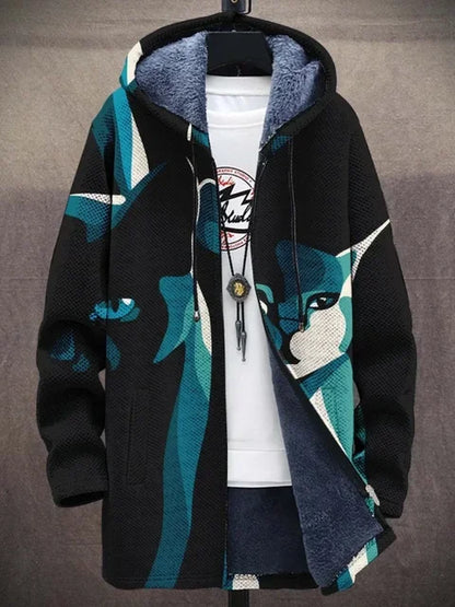 Stylish women's jacket with art print
