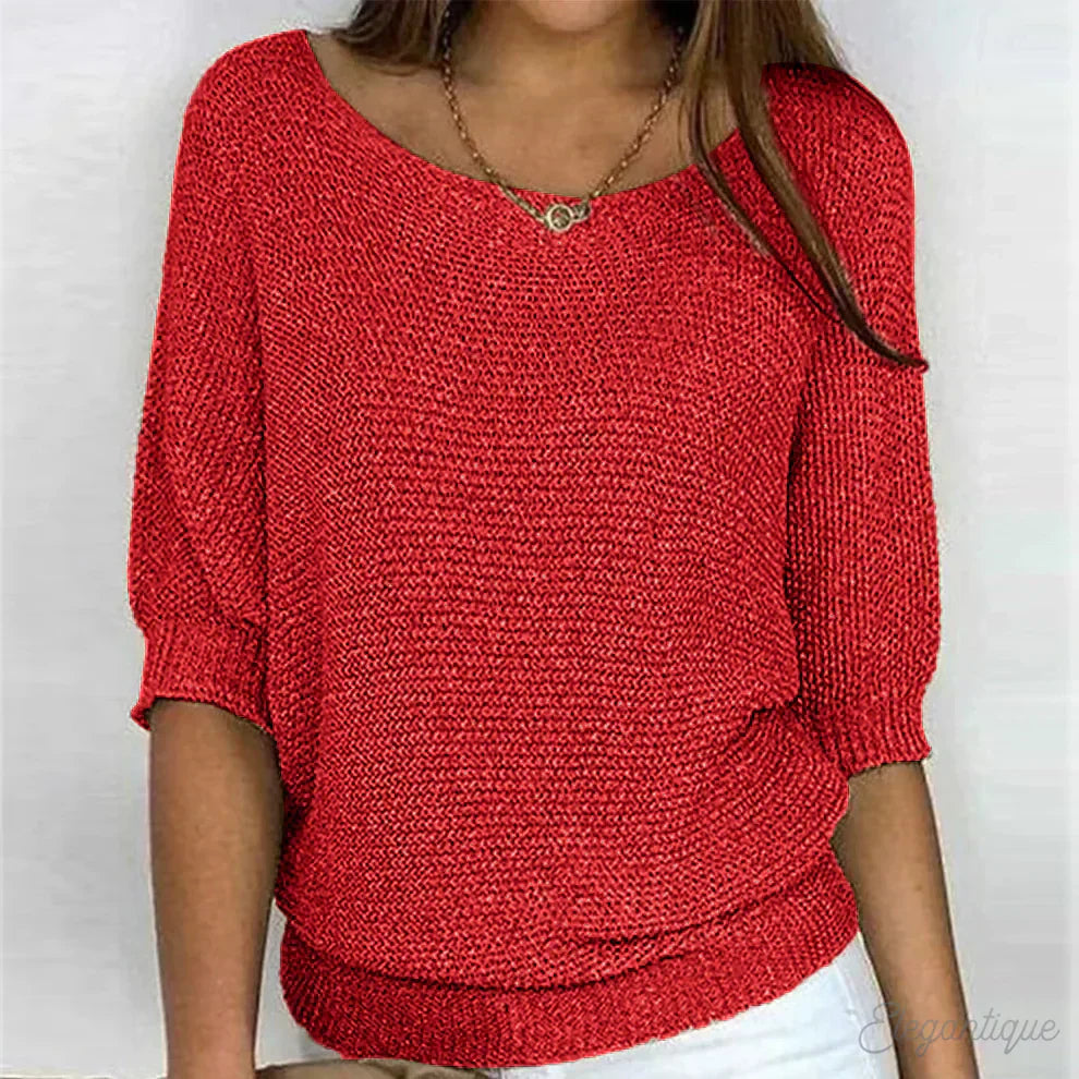 Eleganter Damenpullover Büro Chic - IdealeKleiden