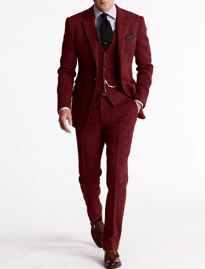Men's Suit Elegant Look | 3-Piece Ensemble