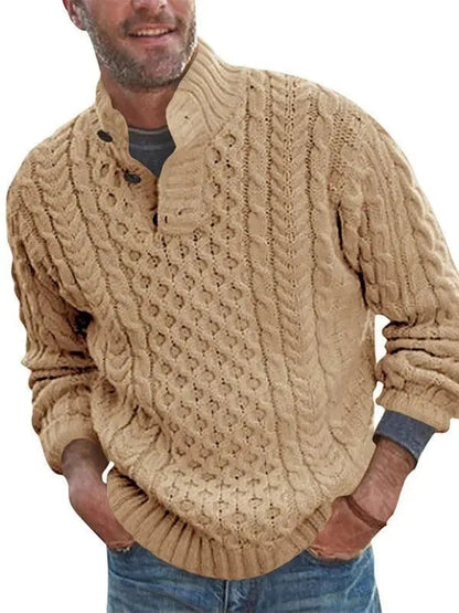 Stylish Men's Sweater with Collar