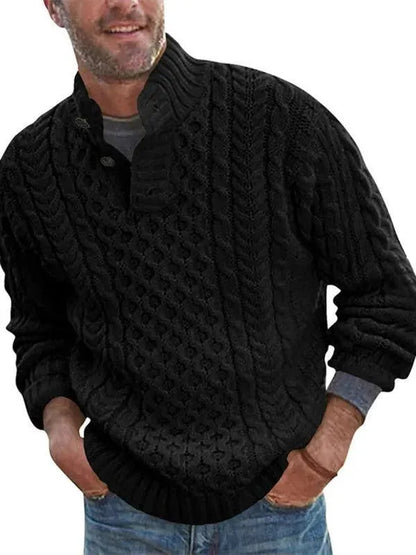 Stylish Men's Sweater with Collar