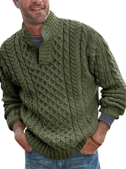 Stylish Men's Sweater with Collar