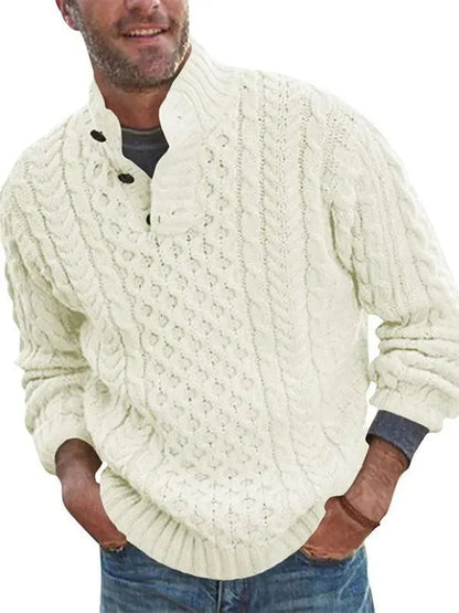 Stylish Men's Sweater with Collar