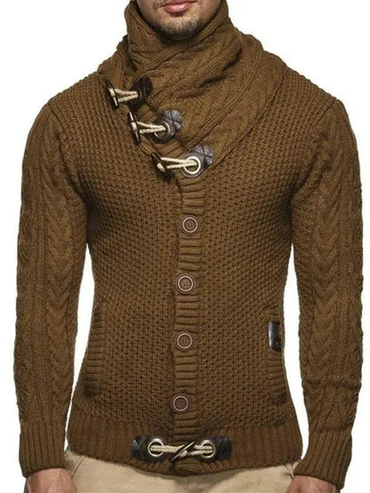 Herren Strickpullover Knopfjacke Modern - IdealeKleiden