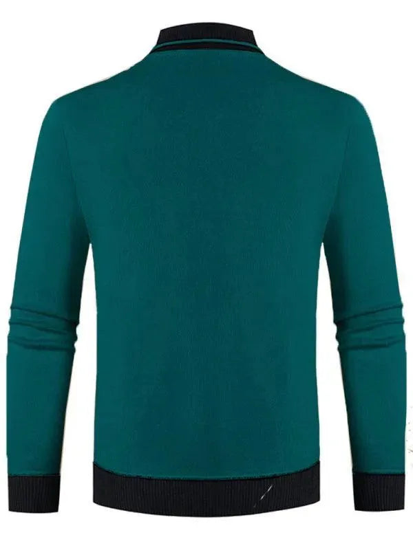 Herren Pullover Slim Fit V-Ausschnitt Modern - IdealeKleiden