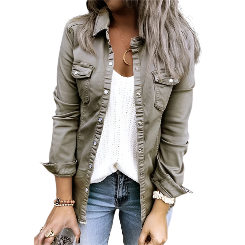 Modern Women's Trendy Denim Jacket