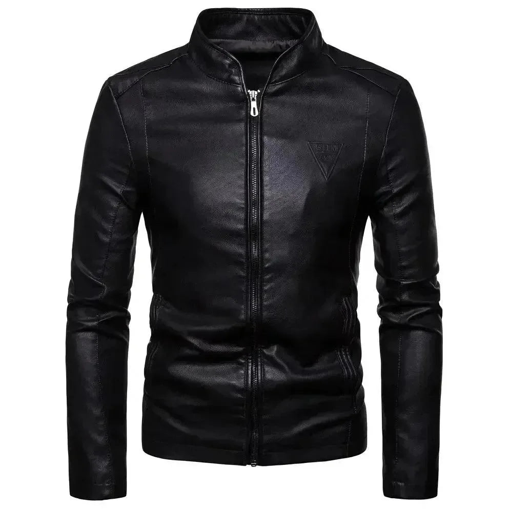 Fashionable Leather Jacket Slim Fit Style